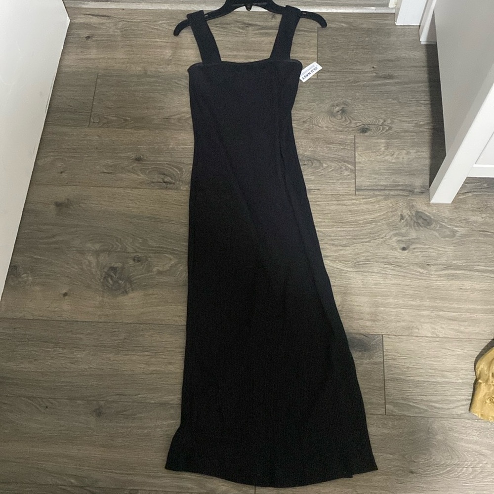 NWT Old Navy Black Ribbed Dress